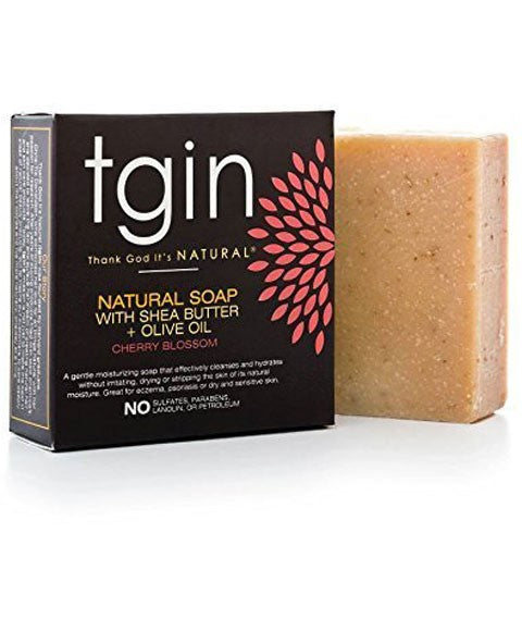 TGIN NATURAL SOAP WITH SHEA BUTTER OLIVE OIL AND CHERRY BLOSSOM Body Care Asetena Pa