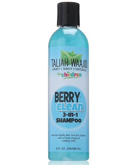 KINKY WAVY BERRY CLEAN FOR CHILDREN 3 IN 1 SHAMPOO WITH BLUEBERRY AND CHAMOMILE 237 ml Shampoo Asetena Pa