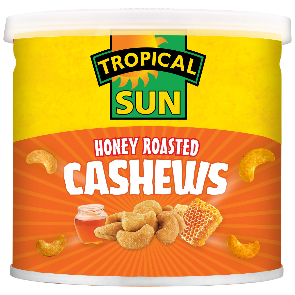 Tropical Sun Honey Roasted Cashews 6x140g