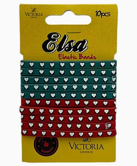 ELSA ELASTIC HAIR BANDS 61A3 Color Green And Red Kids Hair Accessories Asetena Pa