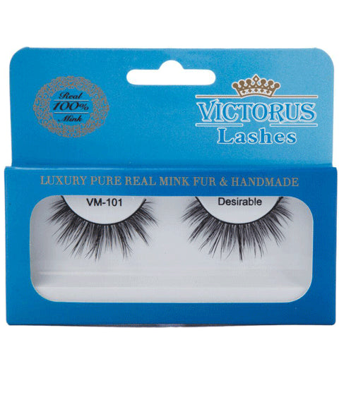 LUXURY PURE REAL MINK FUR AND HANDMADE VM101 DESIRABLE LASHES Eye Makeup Asetena Pa