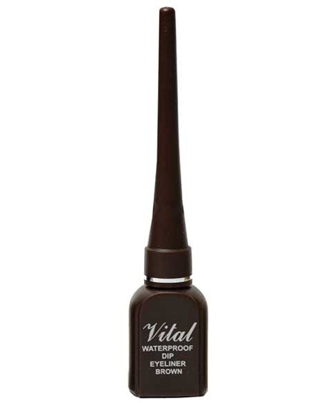 WATERPROOF DIP EYELINER BROWN 6 ml Eye Makeup Asetena Pa