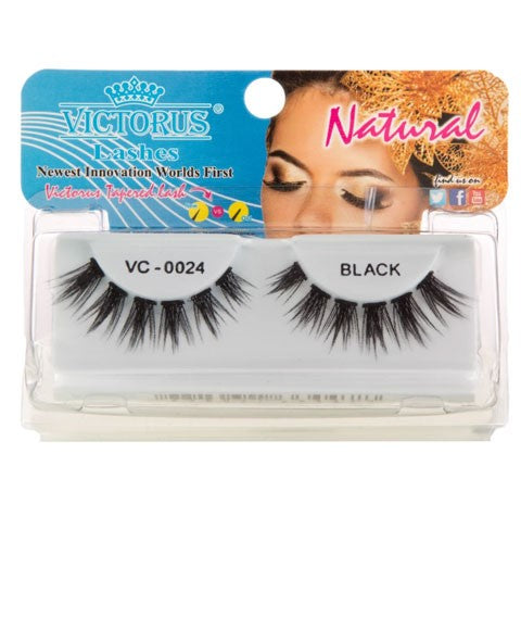 VICTORUS EYE LASHES VC 0024 BLACK Eye Makeup Asetena Pa
