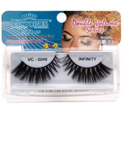 VICTORUS INFINITY EYE LASHES VC 0049 BLACK tapered lashes Eye Makeup Asetena Pa