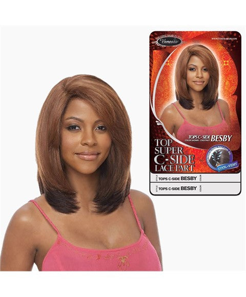 TOP SUPER C SIDE BESBY SYNTHETIC LACE WIG Color Dx2733 Synthetic Hair Wigs Asetena Pa