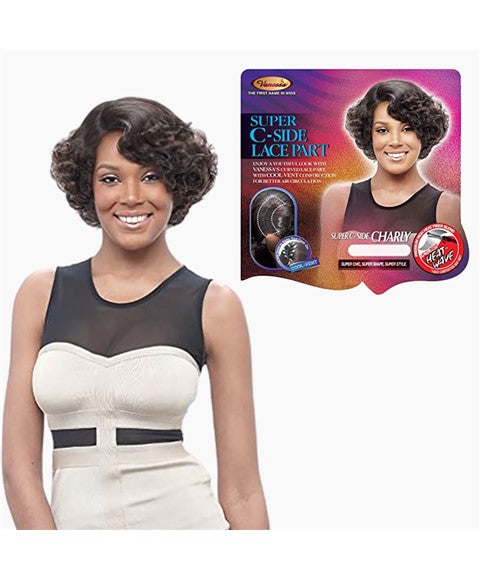 SUPER C SIDE LACE PART CHARLY SYNTHETIC WIG Color C9000 Synthetic Hair Wigs Asetena Pa