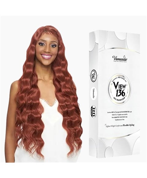 VIEW 360 KATY PREMIUM SYNTHETIC HD LACE PART WIG Color OMT/SUNNY Synthetic Hair Wigs Asetena Pa