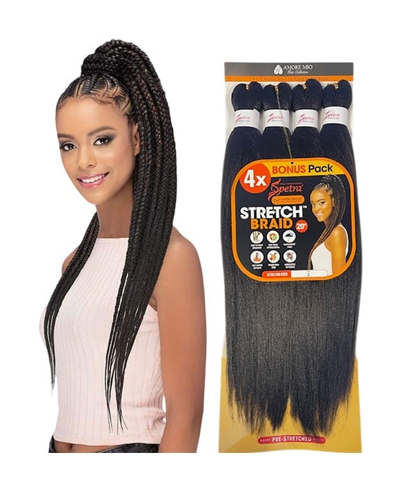 SPETRA MIRACLE FIBER 4X STRETCH BRAID 16 Color TP27/1B Hair for Braid Extensions Asetena Pa