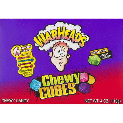 Warheads Chewy Cubes Box 12x113g(12)