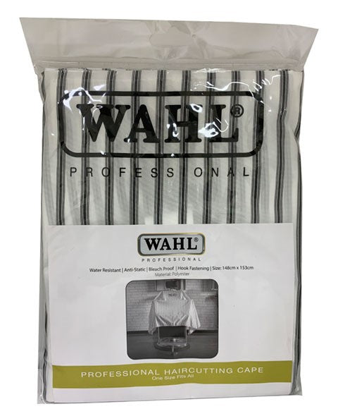 WAHL PROFESSIONAL PINSTRIPE HAIRCUTTING CAPE One Size Salon Accessories Asetena Pa