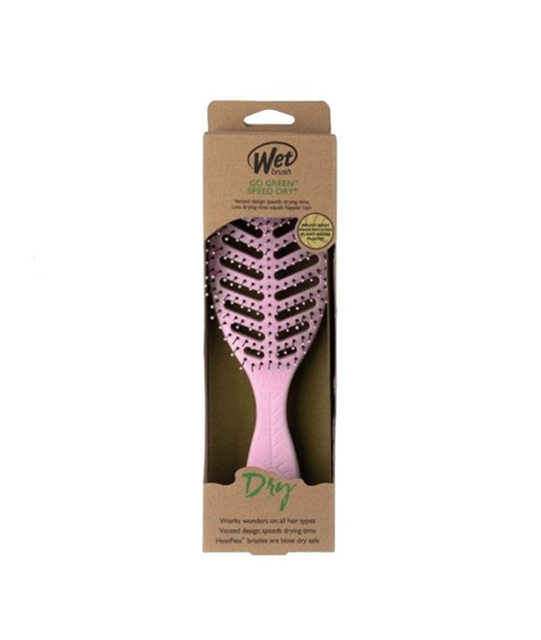 GO GREEN SPEED DRY PINK BRUSH Hair Brushes and Combs Asetena Pa