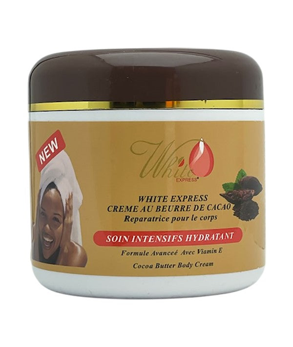 WHITE EXPRESS COCOA BUTTER BODY REPAIRING CREAM 500 ml Even Skin Tone Asetena Pa