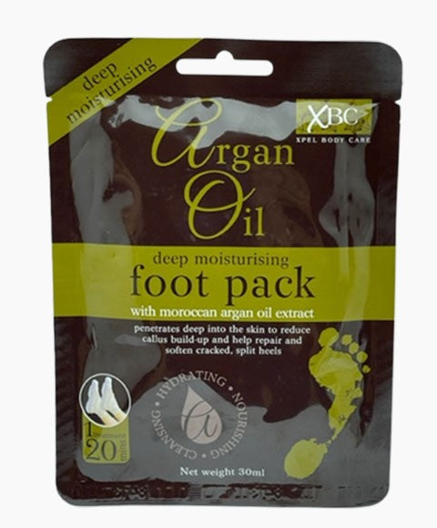 XBC XPEL BODY CARE ARGAN OIL DEEP MOISTURISING FOOT PACK 30 ML Pedicure and Manicure Asetena Pa