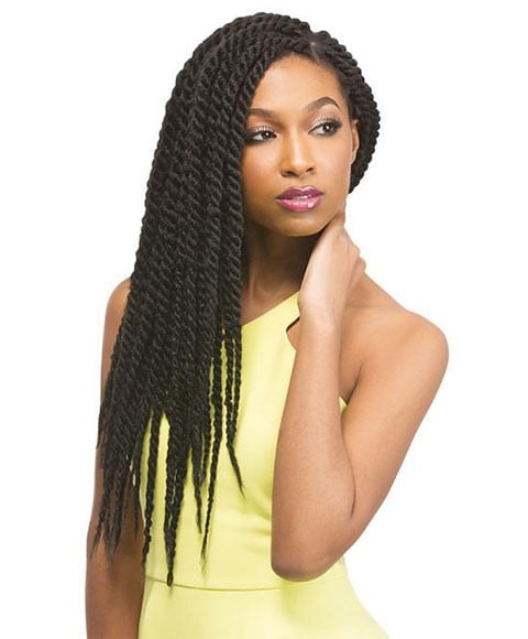 X PRESSION SYN CUEVANA TWIST BRAID 18 Color 2T1B/Dark Burgundy Hair for Braid Extensions Asetena Pa