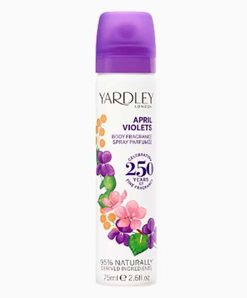 YARDLEY APRIL VIOLETS BODY FRAGRANCE SPRAY 75 ml Body Care Asetena Pa