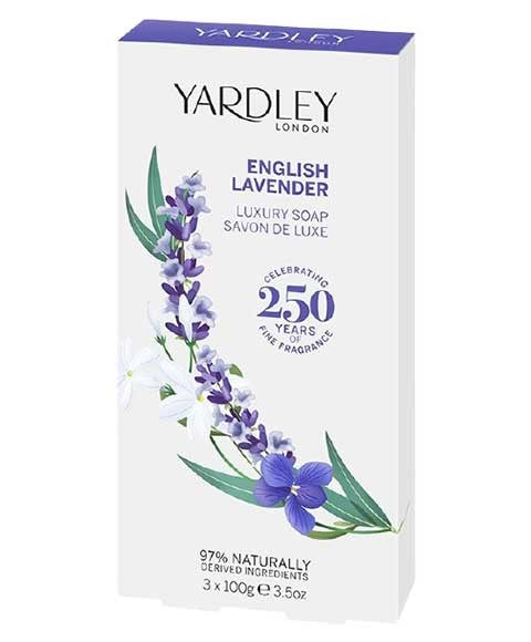 ENGLISH LAVENDER LUXURY SOAP 3 x 100 g Body Care Asetena Pa