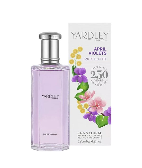 YARDLEY APRIL VIOLETS EAU DE TOILETTE 125 ml Perfumes for Her Asetena Pa