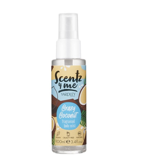 SCENT 4 ME CRAZY COCONUT FRAGRANCED BODY MIST 100 ml Perfumes for Value Asetena Pa