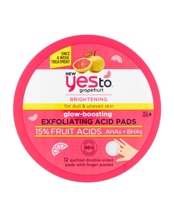 GRAPEFRUIT GLOW BOOSTING EXFOLIATING ACID PADS Makeup Accessories Asetena Pa