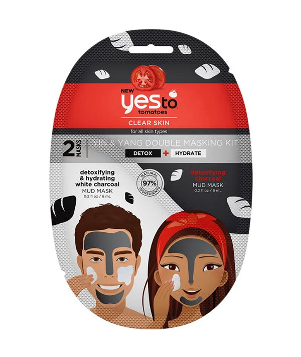 TOMATOES YIN AND YANG DOUBLE MASKING KIT Skin Wash Asetena Pa