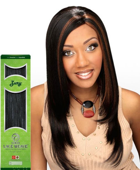 ZURY SYN COCO LACE WEAVE 16 Color 1B Synthetic Weave Hair Asetena Pa