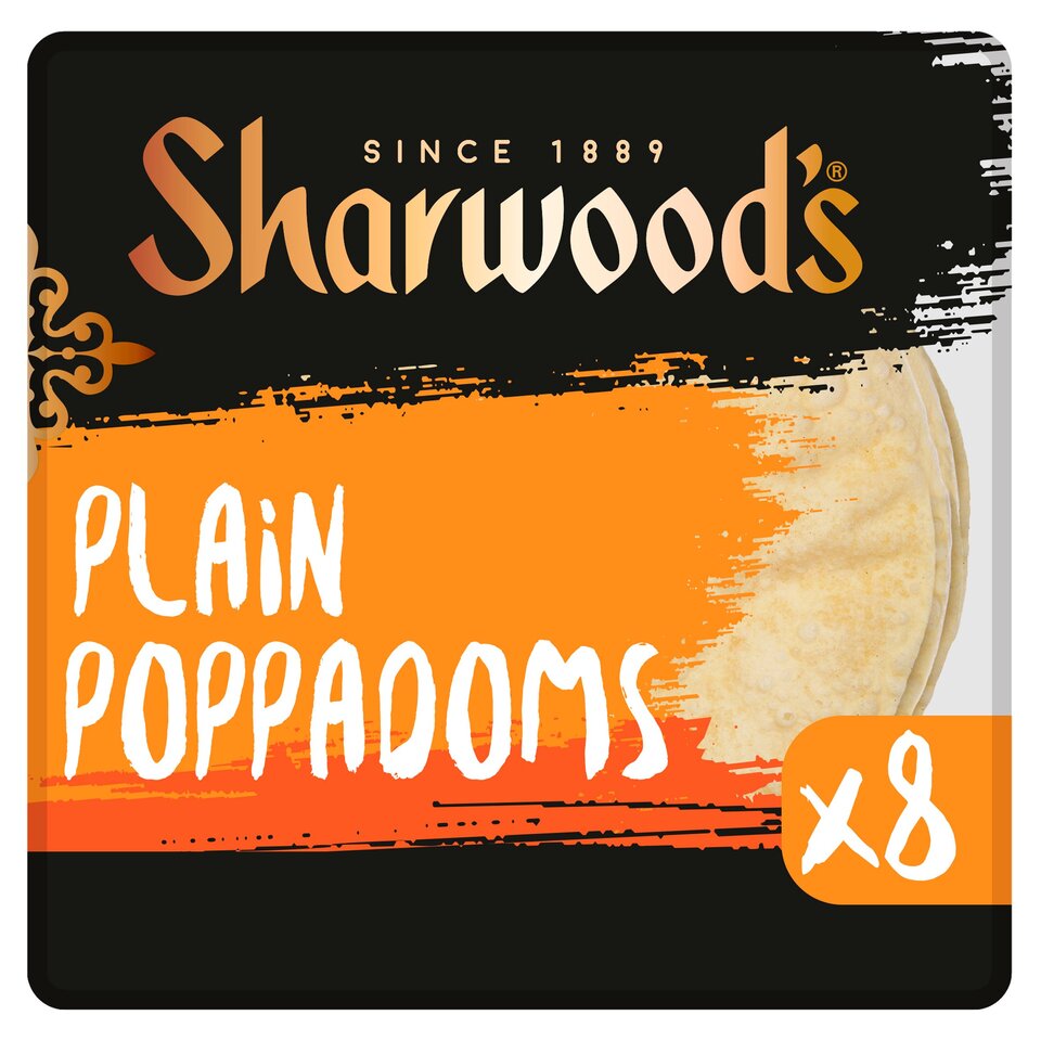 Sharwoods Poppadums Ready To Eat 1x72g