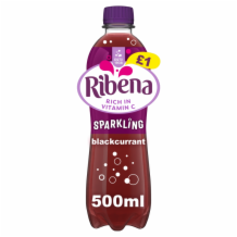 Ribena Sparkling Blackcurrant Pet 12x500ml