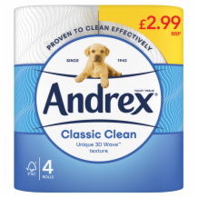 Andrex Classic Roll 6x4roll