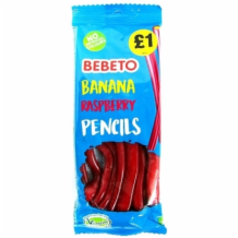Bebeto Banana & Raspberry Pencils 12x160g(4)