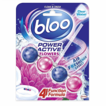 Bloo Power Active Clear Wattoilet Rim Block Flowe 6x50g