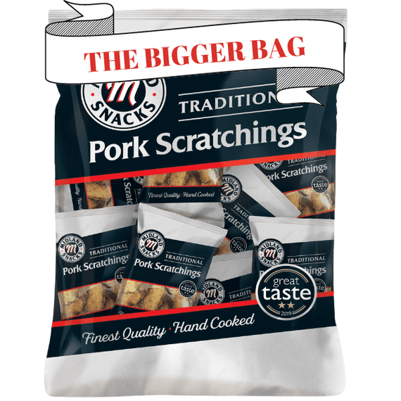 Mid Snk Pork Scratc Hang Bag 12x70g