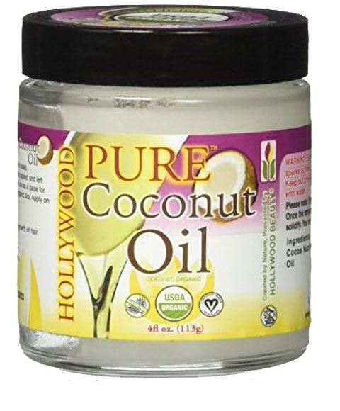 HOLLYWOOD BEAUTY PURE COCONUT OIL 113 g Sprays, Serums and Oils Asetena Pa