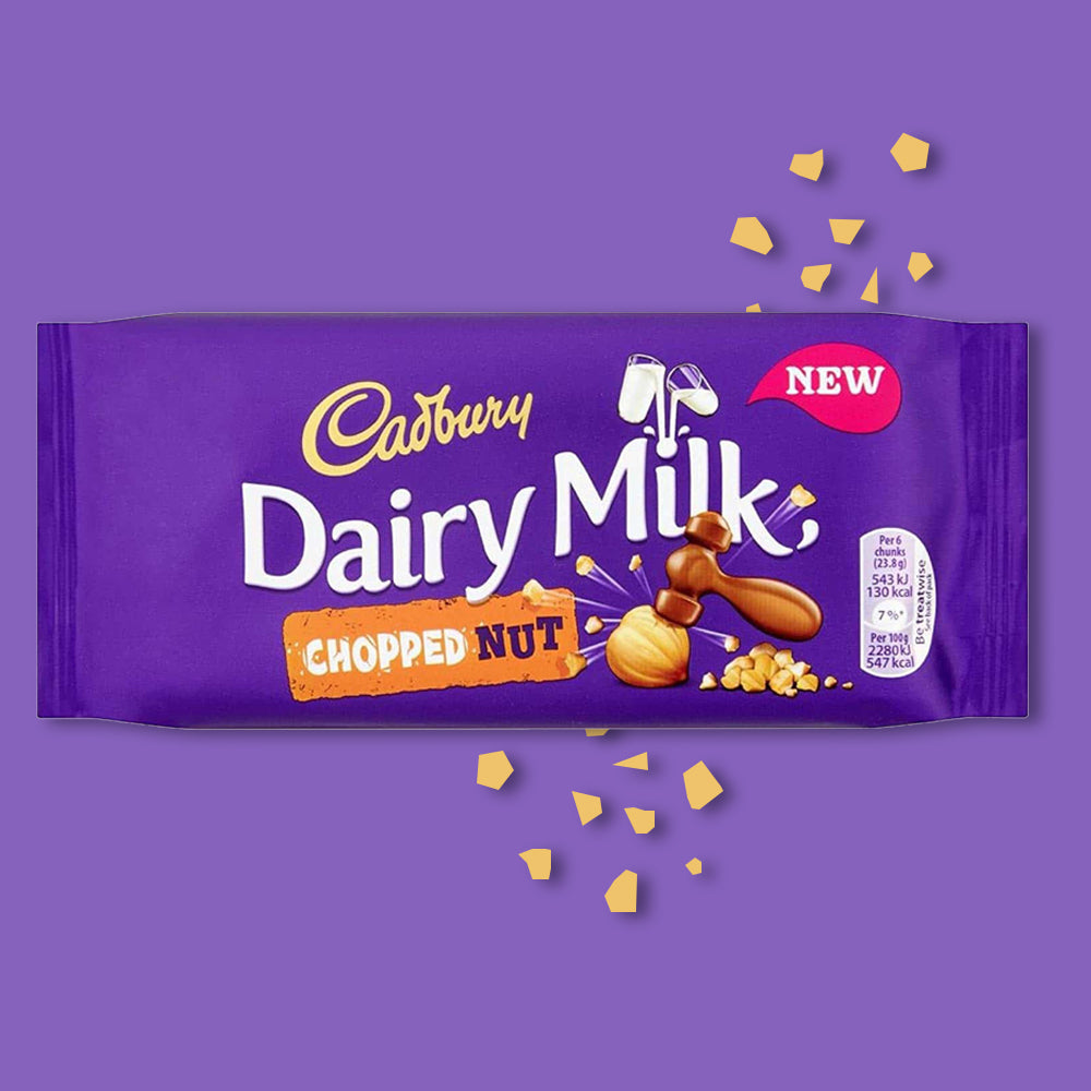 Cadbury Dairy Milk Chopped Hazelnut Block 22x95g