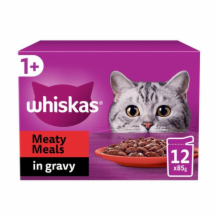Whiskas + Cat Pouches Meaty Meals In Gravy 's 4x85g