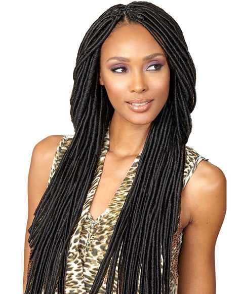 BOBBI BOSS SYN BOMBA FAUX DREAD LOCKS 20 Color T1B/Purple Hair for Braid Extensions Asetena Pa