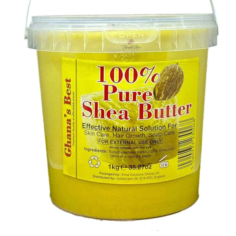 Ghana's Best Easy Melt Yellow Pure Shea Butter 1kg
