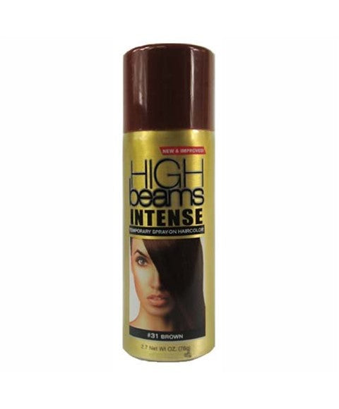 HIGH BEAMS INTENSE TEMPORARY SPRAY ON HAIR COLOR 76 g Color 20 Black Hair Color Asetena Pa
