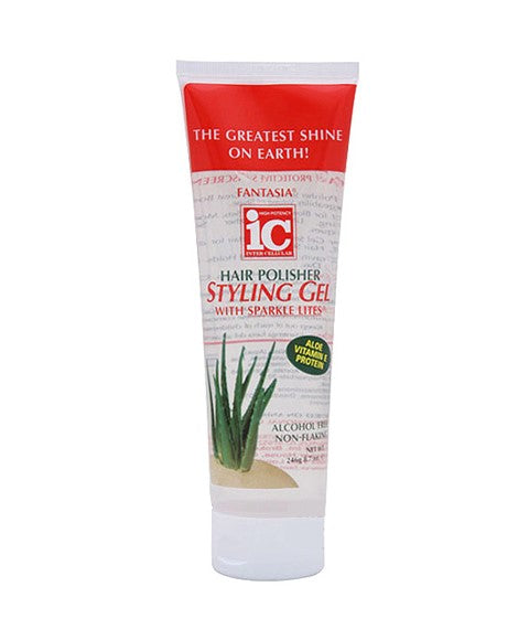 IC FANTASIA HAIR POLISHER STYLING GEL WITH SPARKLE 246 g Hair Styling Asetena Pa