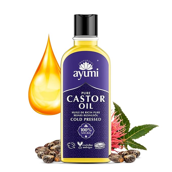 AYUMI PURE CASTOR OIL (BP) (COLD PRESSED) 6 x 150ML