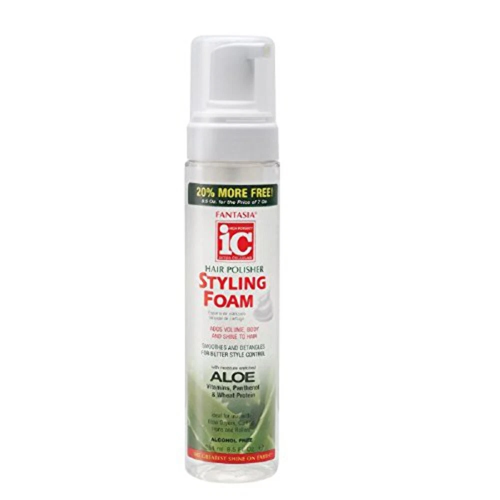 fantasia hair polisher foam aloe 1 x 8.50z