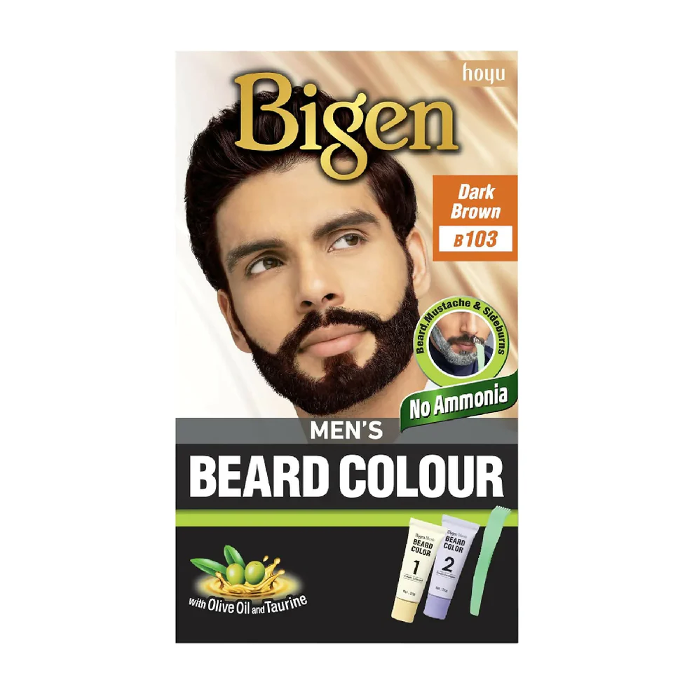 BIGEN MENS BEARD DARK BROWN 3 x 6G