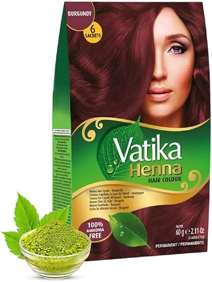 DABUR HENNA COLOUR BURGUNDY 6 x 60G