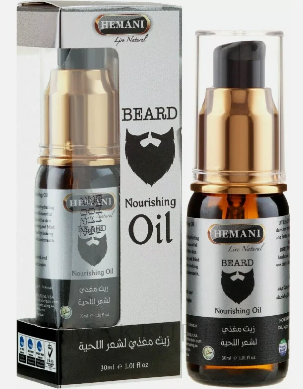 HEMANI BEARD OIL NATURAL 6 × 30ML
