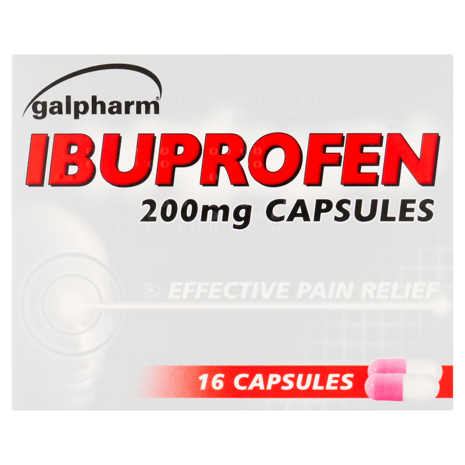 GALPHARM IBUPROFEN TABLETS 12 x 16S