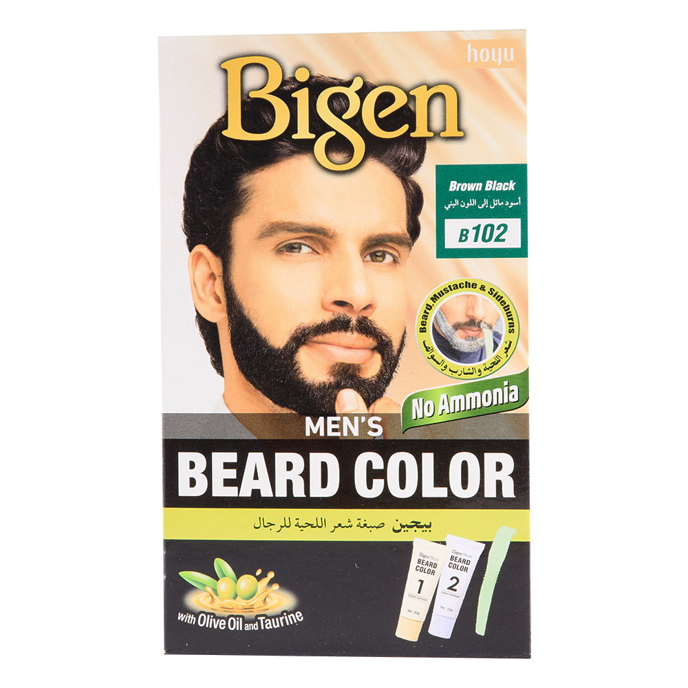 BIGEN MENS BEARD BROWN BLACK 3 x 6g