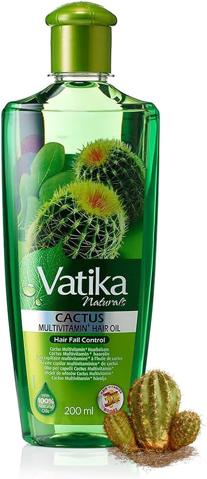 VATIKA CACTUS HAIR OIL6S 6 x 200ML