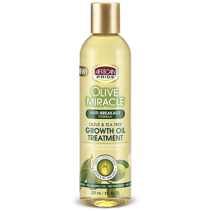 African Pride Olive Miracle Anti-Breakage Growth Oil Treatment 8oz