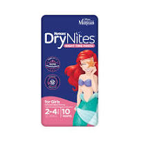 Huggies Drynites -7 Girl 3x10's