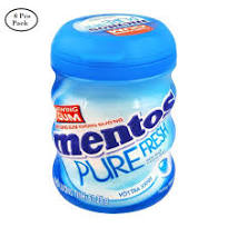 Mentos Gum Pure Fresh Mint Paper Bottle 6x50pc(6)