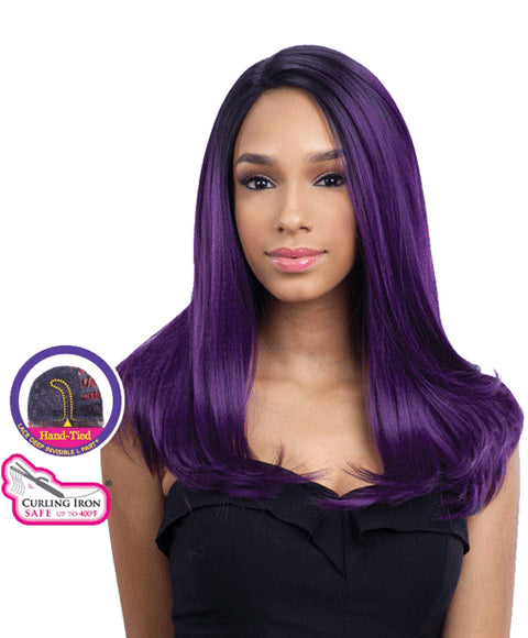 FREETRESS EQUAL LACE FRONT DEEP INVISIBLE L PART SYN JUSTICE WIG Color 4 Lace Wigs Asetena Pa